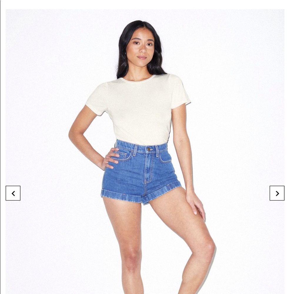 American Apparel Mix Modal Short Sleeve T-shirt Bodysuit
